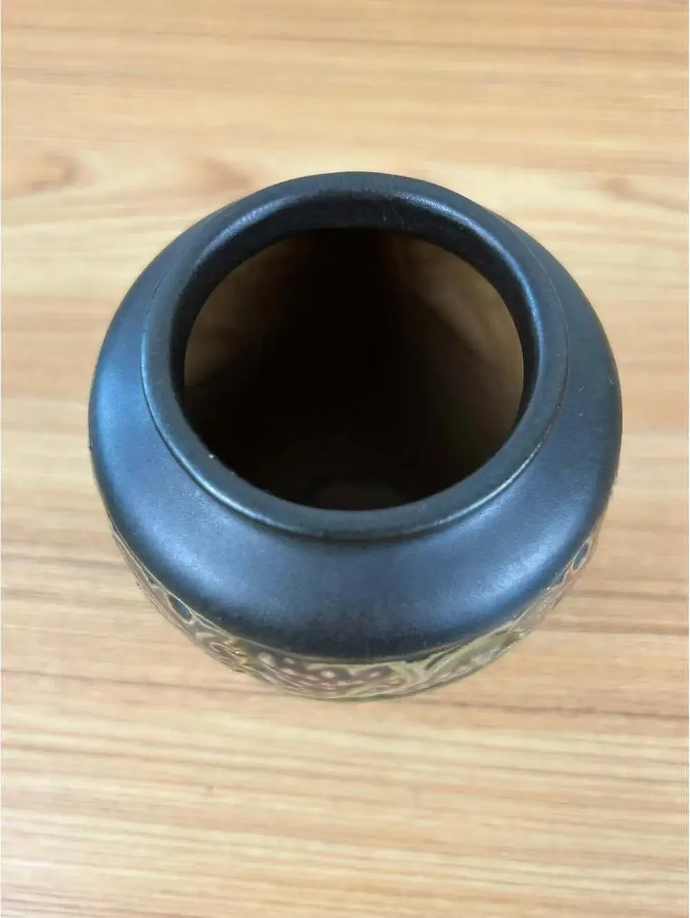 Roseville Rosecraft Vintage Brown 1925 Vintage Art Pottery Ceramic Vase 274-5